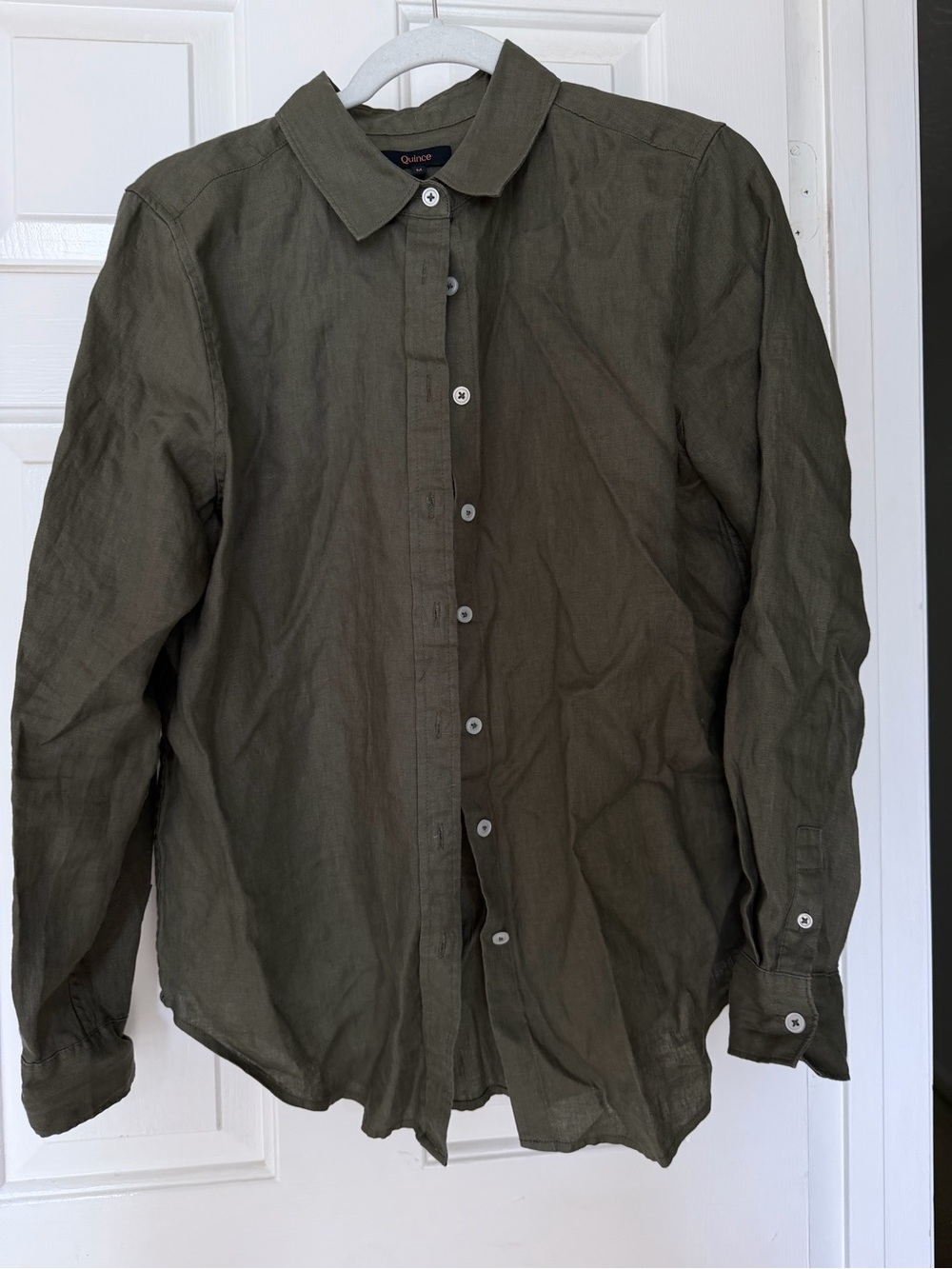Quince Women’s Olive Shirt Jacket